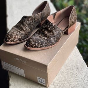 Madewell calf hair shoes size 6